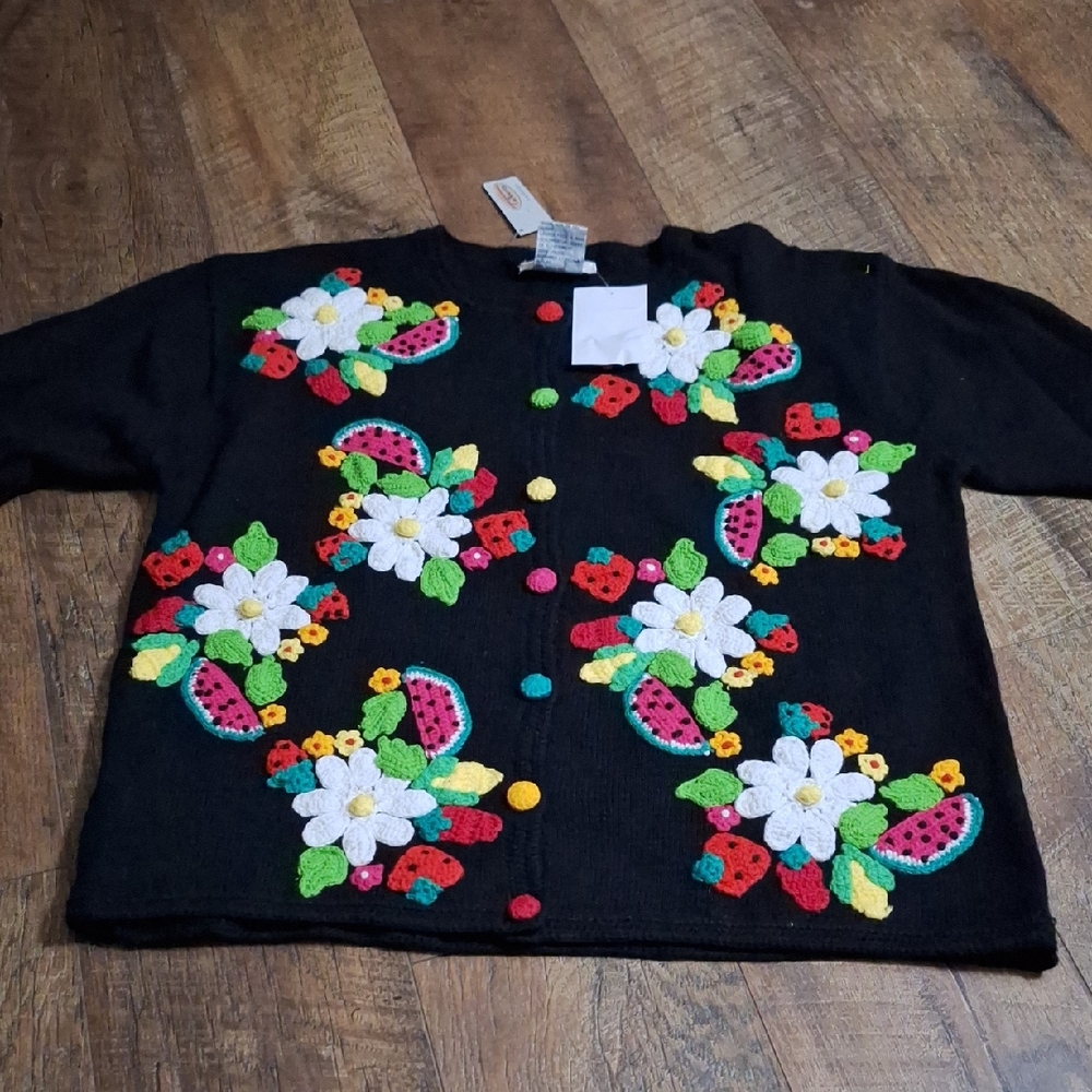 Talbots Vintage embroidered Sweater